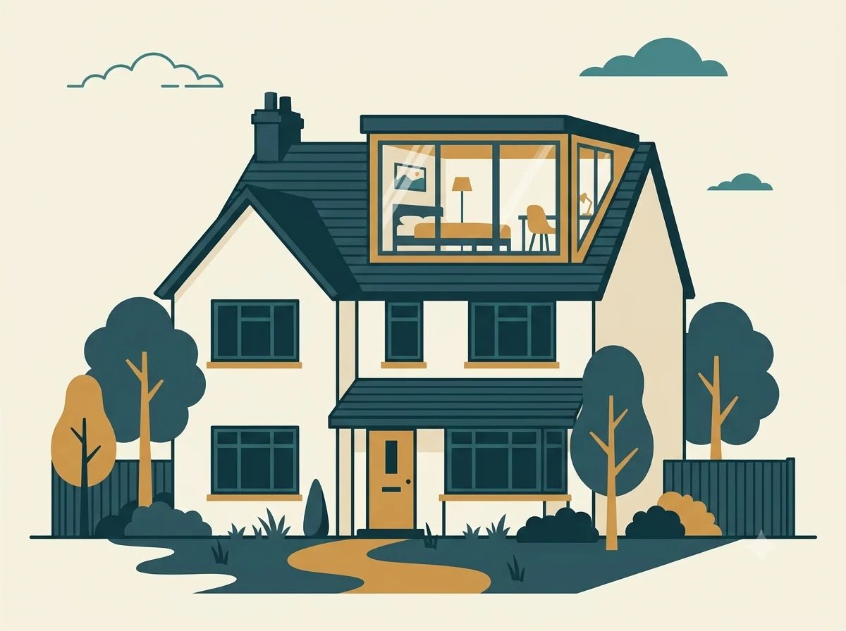 Detached house loft conversion